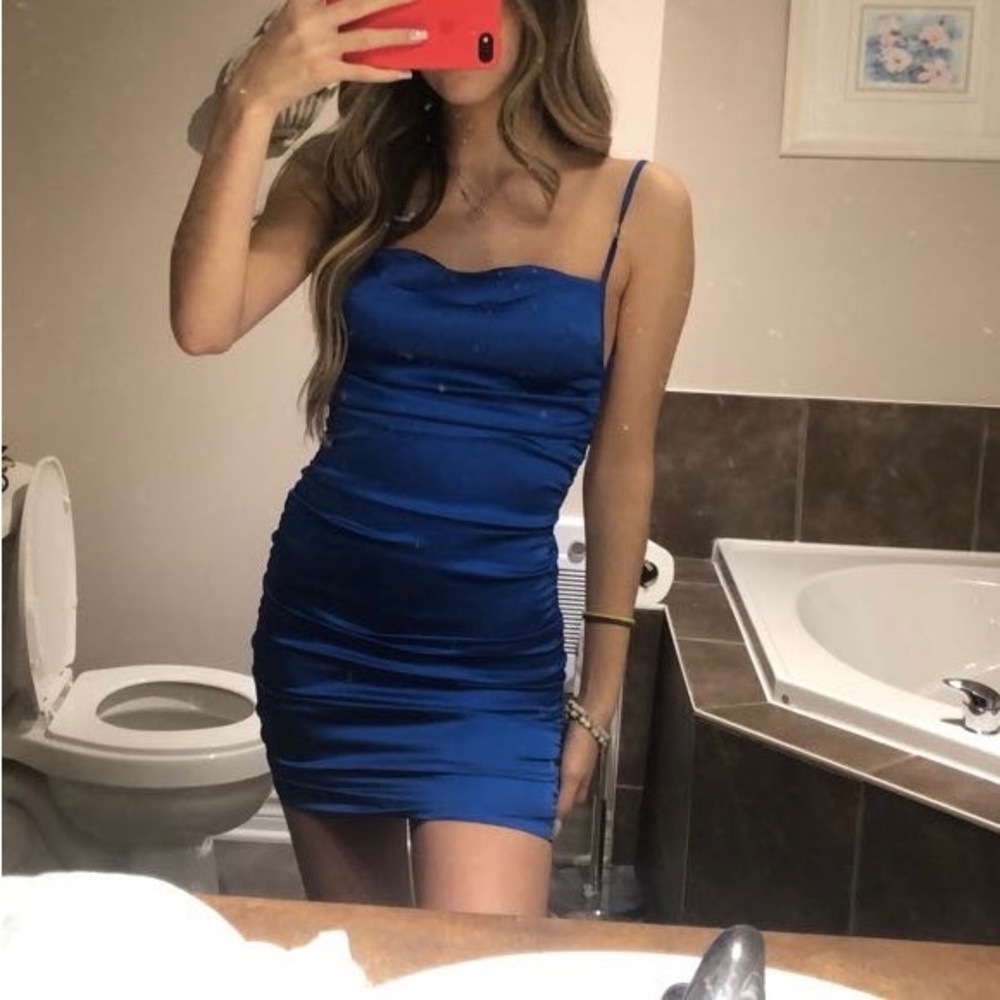 BLUE OH POLLY DRESS XS